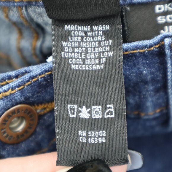 DKNY Pants Womens 6L Blue Bootcut Mid Rise Denim Button Zip Medium Wash Jeans - Picture 3 of 16